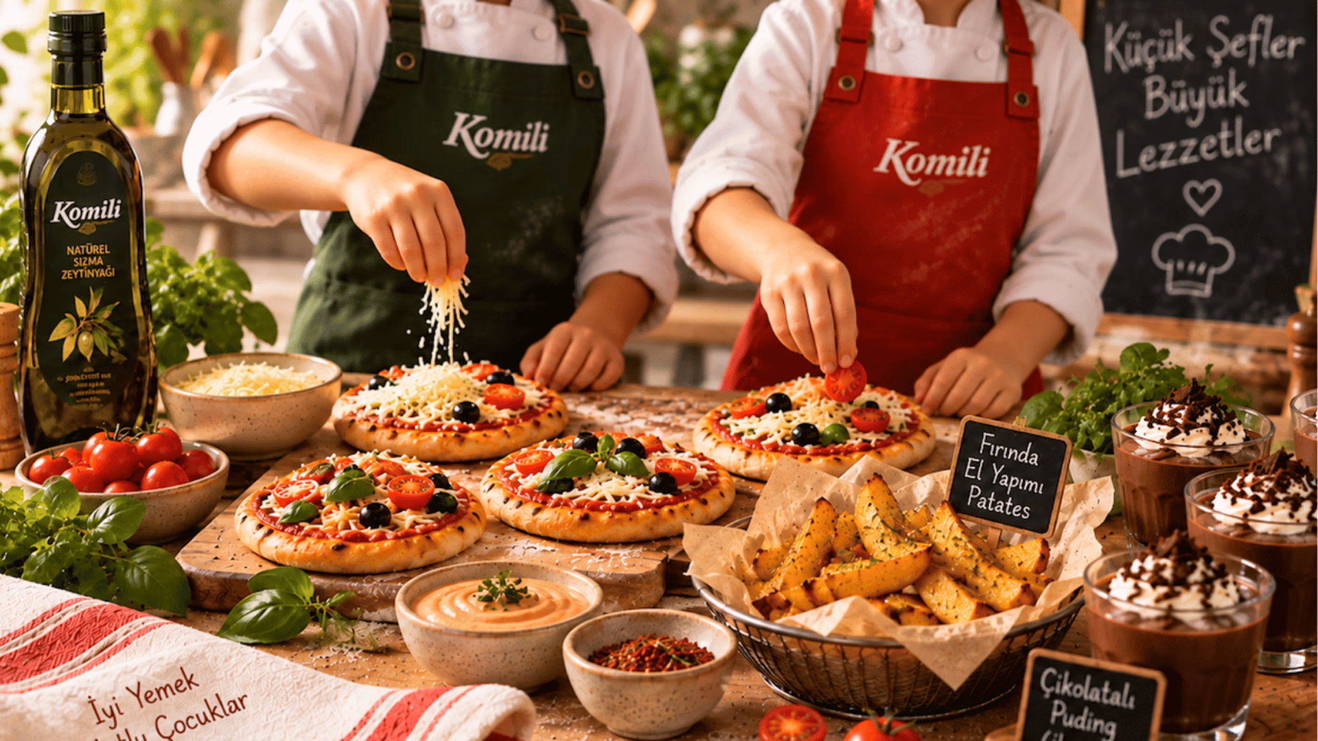 Komili Zeytinyağı İle Çocuk Şefler Mutfakta (7-10 Yaş) etkinlik afişi