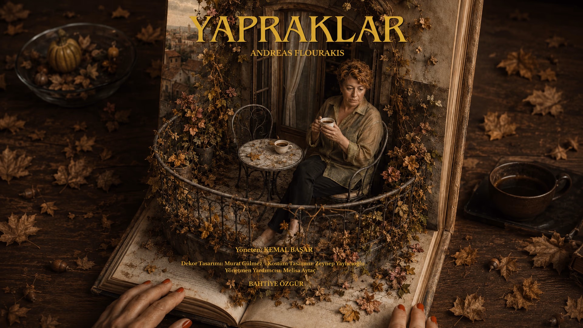 Yapraklar etkinlik afişi